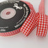 Red and White 100% Polyester Gingham Ribbon 25 Yards Each Roll (5/8", red)...