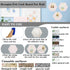 6Pcs White Hexagon Bulletin Board Strips,White Felt Pin Board Bar Strips with 50 Pushpins, Self-Adhesive Felt Cork Board Strips for Wall to Displa...