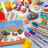 Funto Acrylic Paint Pens for Rock Painting, Fabric, Wood, Canvas, Metal, Ceramic, Glass, 12 Colors Paint Marker Set, Non-Toxic, Quick Drying...