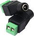 zdyCGTime DC 5.5 X 2.1mm Adapter 2.1 X5.5mm Female Barrel Power Jack to 2 Pin/Way Female Bolt Screw Type terminals Adapter Connector for CCTV Secu...