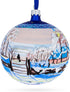 1869 'The Magpie' by Claude Oscar Monet Glass Ball Christmas Ornament 4 Inches...