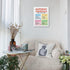 PHAMTE Happiness Chemicals Positive Mental Health Wall Art,Happy Chemicals Wellbeing Print Framed Canvas Painting Artwork For CBT Psychologist Sch...