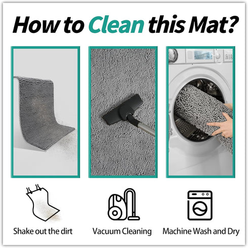 Mud Mats for Dogs Large Soft Microfiber Dog Mat for Muddy Paws Absorbent Dog Door Mat with Non Slip Backing Dog Rugs for Muddy Paws Quick Dry Mud ...