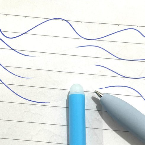 sencoo 5 pack Erasable Blue Gel Pens Quick Dry Ink Pens Fine Point Retractable Roller Ball Pens 0.5 mm Smooth Writing Pens Cute Pens for School Of...