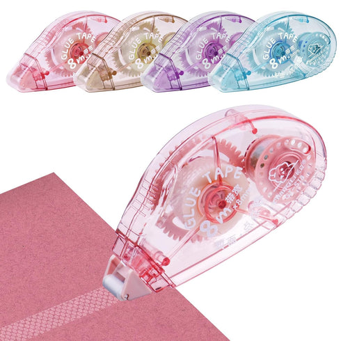 4 Pack Double Sided Tape Roller,Scrapbook Supplies,Glue Tape for Scrapbooking,Double-Sided Adhesive Tape Runner for Scrapbooking,Gift Wrapping Pho...