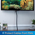 Cable Keeper Cord Organizer, 10-Foot Adjustable Cord Cover, Reusable and Protective Desk Cord Organizer, Versatile TV & Computer Wire Organizer, C...
