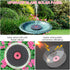 Solar Fountain with Pink Flower,Solar Bird Bath Fountains No Battery 2024 Upgraded Glass Solar Panel,Solar Water Pump Fountain for Bird Bath Garde...