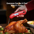 ProfessionaI Meat Thermometer Digital, 3X Faster 0.5 Sec Instant Read, NIST Certified Accurate to ±0.5°F, 100% Waterproof, Auto-rotating Bright Di...