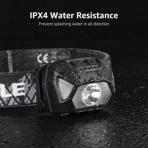 LE Headlamp Rechargeable, LED Head Lamp with 6 Modes for Camping & Hiking Gear Essentials, IPX4 Waterproof High Lumen Bright Headlight Flashlights...