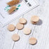 KISSITTY 50pcs Natural Unfinished Flat Round Wood Coin Beads DIY Family Birthday Board Tags Making Wooden Circle Discs About 1" Diameter (25mm)...