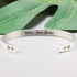 Yiyang Inspirational Bracelets for Women Stainless Steel Mantra Cuff Bangle for Her...
