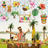 Outus 30 Pieces Hawaiian Luau Birthday Party Hanging Swirl Decorations, Flower Tropical Palm Flamingo Sign Foil Ceiling Decor for Floral Tropical ...