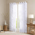 Madison Park Semi Sheer Single Curtain Modern Contemporary Botanical Print Out Design Grommet Top, Window Drape for Living Room, Bedroom and Dorm,...