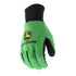 John Deere JD00002 Jersey Gloves - 10 oz Jersey Gloves for Youth, Ribbed Knit Wrist, Polyester/Cotton Fabric, Straight Thumb, Green/Black...