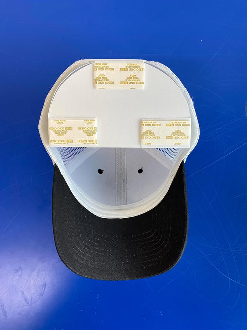 White 10 Pack - Unique Hidden Design for Baseball, Cowboy, Fedoras Hats...