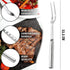 Browne Two Pronged Fork Tine Elite - 11 Inch Kitchen Forks Carving Fork for Meat Stainless Steel Kitchen Utensils Meat Fork Carving - Silver Heavy...