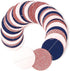 Navy-Blue Pink Rose-Gold Gender-Reveal Decorations - 52FT Party Streamers Garland Backdrop Banner Decor,Baby Bridal Shower Engagement Christmas We...