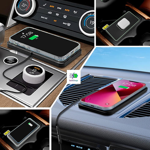 Wireless Charger, 15W Wireless Car Charger Charging pad Fast Wireless Phone Charger Cell phone Wireless Charger pad android Non Slip Wireless char...