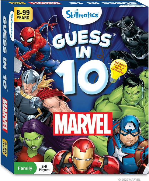 Skillmatics Collectible Card Game - Guess in 10 Marvel, Perfect for Boys, Girls, Teens, Adults Who Love Board Games, Toys, Avengers, Spiderman, Ir...