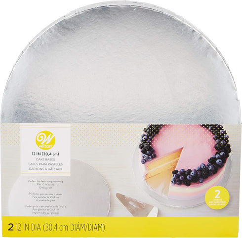 Wilton Silver Cake Bases, 12 Inch Round...