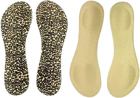 Happystep 3/4 Length Women Thin Shoe Insoles for High Heels, Pumps, Open Toes, Flats, and Sandals, Cushion for Heel and Ball of The Foot, Shock Ab...