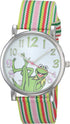 Muppets Women's MU1010 Kermit the Frog Dial Multi-Color Watch with Fabric Strap...
