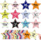 72 Pcs 5.9" Star Cutouts Paper for Bulletin Board Decorations Glitter Star Cutouts Positive Sayings Star Confetti Cutouts for Bulletin Board Class...