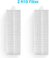 Dana Trading Smart Robot Vacuum Accessory Kit - 2 Replacement Side Brush, Primary Filter, & 2 H10 Filters for SereneLife Smart Automatic Robot Vac...