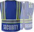 Retro-Reflection Security Safety Vests Heavy Duty Blue Mesh with 5 Pockets and Front Zipper Meet ANSI/ISEA 107-2015 (Blue-22, Large)...