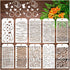 10 Pcs Stencils for Painting for Crafts, Background Texture Stencils Reusable Mixed Crackle Marble Brick Stone Stencil Wood Grain Mixed Media Sten...