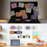 Felt Bulletin Board, 4 Pcs Large Size Cork Board Bar Strips with 35 Pushpins, Self-Adhesive & No Damage for Wall, Felt Pin Board Strips for Paste ...