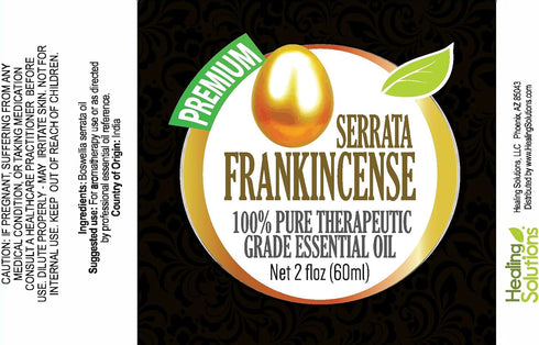 Healing Solutions 60ml Oils - Frankincense Essential Oil - 2 Fluid Ounces...