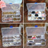 Qualsen Plastic Organizer Storage Box with Adjustable Dividers, Fishing Tackle Box and Bead Organizer Box for Jewelry, Beads, Earrings, Tools, Fis...
