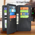 Harryshell Compatible with iPhone 13 Pro 6.1 inch 5G 2021 Wallet Case Detachable Magnetic Cover Zipper Cash Pocket Multi Card Slots Holder Wrist S...