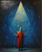 Posterizer 1 pcs-funky alien man praying to the stars-Abstract & Modern Art-Fantasy & Fiction Art-Gift for Art Lovers-Decor for Home & Office- UNF...