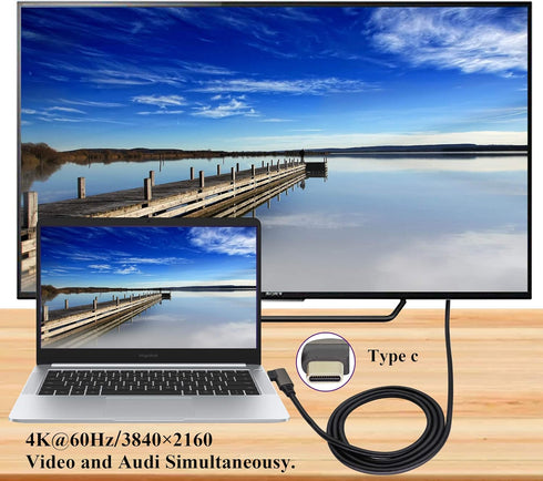 90 Degree Type C 3.1 Extension Cable 4K@60Hz Right&Left Angle Type C 3.1 USB Male to Male Connector Cable Supports Charging,Data,Audio,Video Cable...