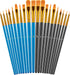 Paint Brushes Set, 20 Pcs Paint Brushes for Acrylic Painting, Oil Watercolor Acrylic Paint Brush, Artist Paintbrushes for Body Face Rock Canvas, K...