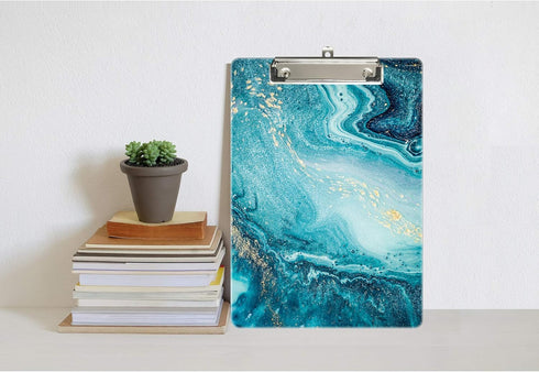 Hongri Plastic Clipboard, Standard A4 Letter Size Clip board for Students, Teacher, Kids, Low Profile Clip, Decorative Clipboards, Cute Clip board...