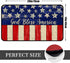 4th of july flag doormat God Bless America Patriotic Decor Non-Slip Independence Day Floor Mat Patriotic Door Mat 17x29 inch...