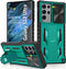 Case for Samsung Galaxy S22 Ultra: Rugged Protective S22 Ultra 5G Mobile Phone Cover with Kickstand & Slide - TPU Shockproof Bumper Textured Matte...