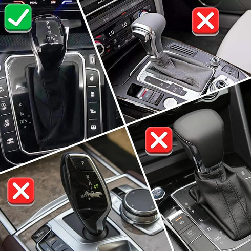2PCS Car Hollow Gear Shift Knob Cover,Elastic Silicone Car Automatic Shift Protect Accessories,Compatible with Volkswagen New 2020 Anti-Slip handb...