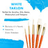 Princeton RealValue Paintbrush, Round 2,8,12, Stroke 3/4, Wash 1/2, Orange...