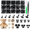 Safety Eyes and Noses, Plastic Craft Eyes and Teddy Bear Nose for Amigurumi with Washers?Crochet and Tweezers for Doll Making Supplies...