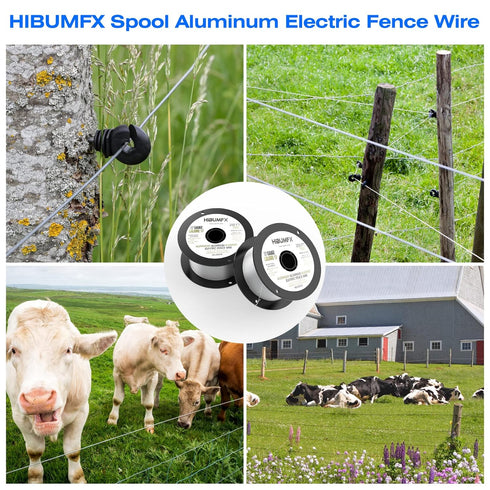 Spool Aluminum Electric Fence Wire 250-Feet 17 Gauge (1)...