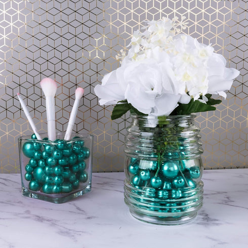 Super Z Outlet Elegant Glossy Polished Pearl Beads for Vase Fillers, DIY Jewelry Necklaces, Table Scatter, Wedding, Birthday Party Home Decoration...