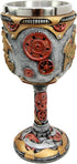 Atlantic Collectibles Steampunk Robotic Cyborg Dragon Fire Wheel Engine 5oz Wine Drink Goblet Chalice...