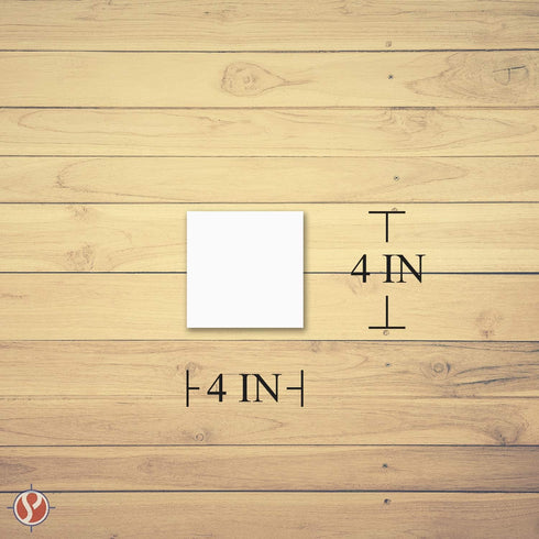 4" x 4" Square Cardstock | 80lb Cover White Thick Card Stock Paper - Smooth Finish | For Scrapbooking, Arts and Crafts, Wedding Invitations, Busin...