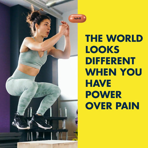 Advil Pain Reliever and Fever Reducer, Pain Relief Medicine with Ibuprofen 200mg for Headache, Backache, Menstrual Pain and Joint Pain Relief - 50...