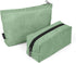 MAGEFY Makeup Bag 2 PCS Corduroy Make up Bag for Purse Travel Cosmetic Bag for Women Small Makeup Pouch Cute Makeup Brush Bag Preppy Stuff Travel ...