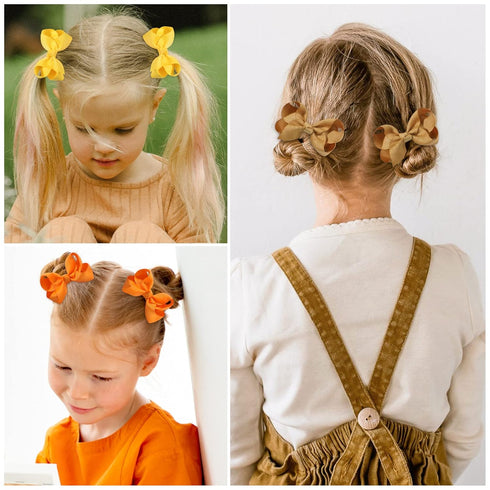 40PCS 3Inch Hair Bows for Girls Grosgrain Ribbon Toddler Hair Accessories with Alligator Clips for Toddlers Baby Girls Kids Teens in Pairs...